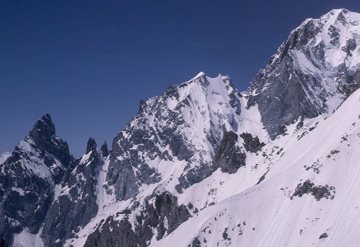 Aiguille Blanche de Peuterey ( 4112 metres ) in the Mont Blanc Massif