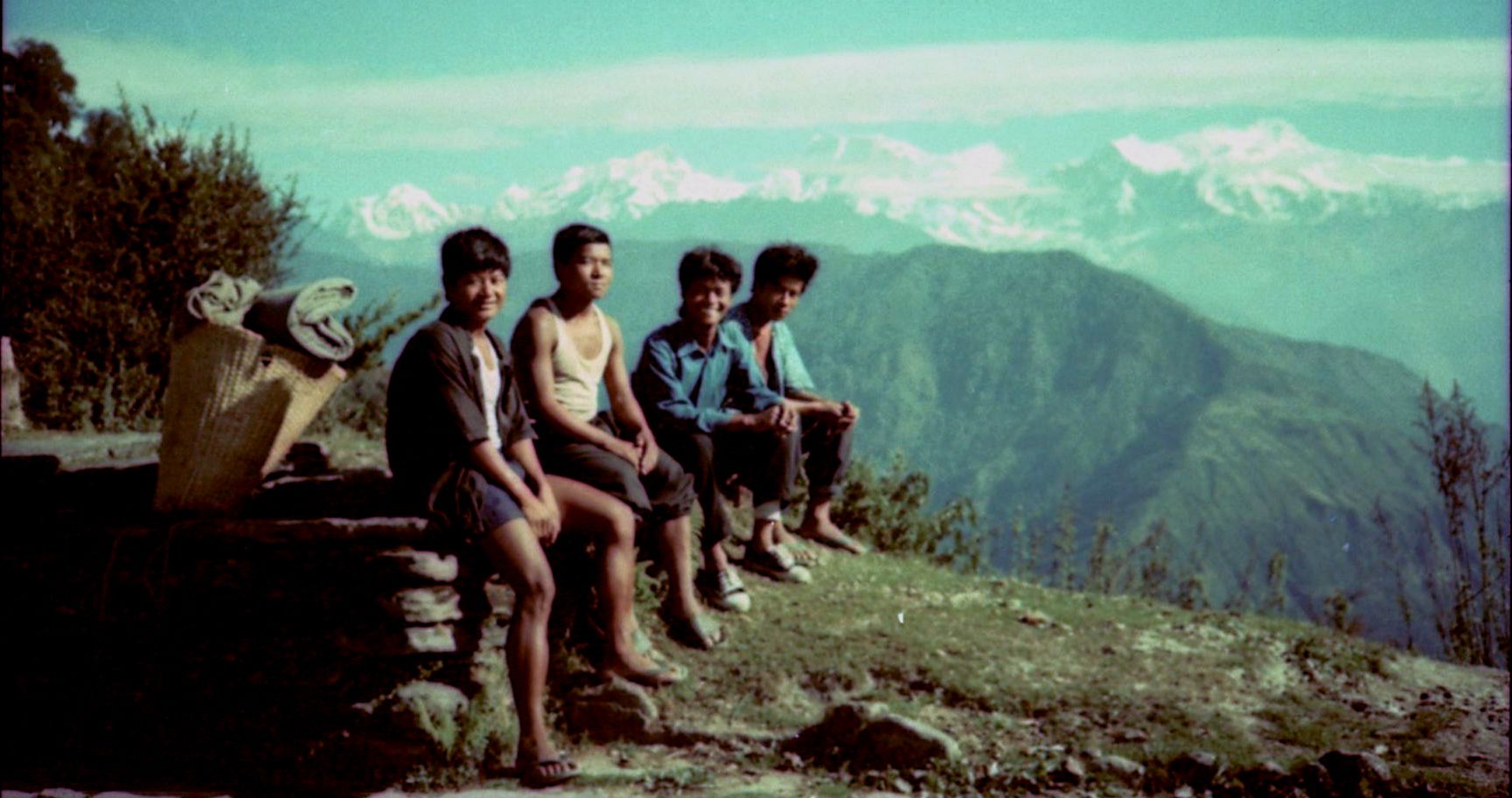 On route from Marsayangdi Valley to Pokhara