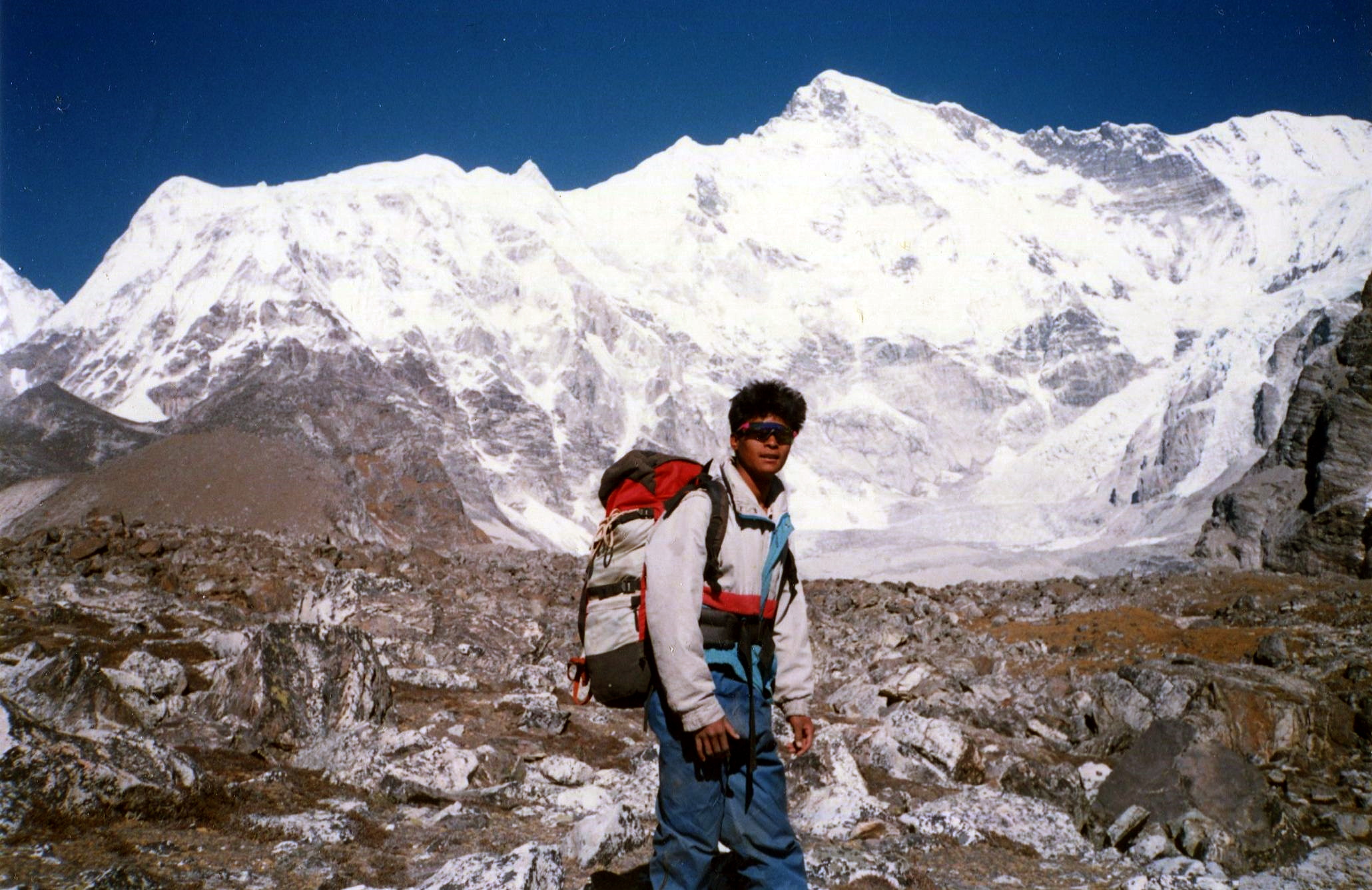 Cho Oyu at head of Gokyo Valley