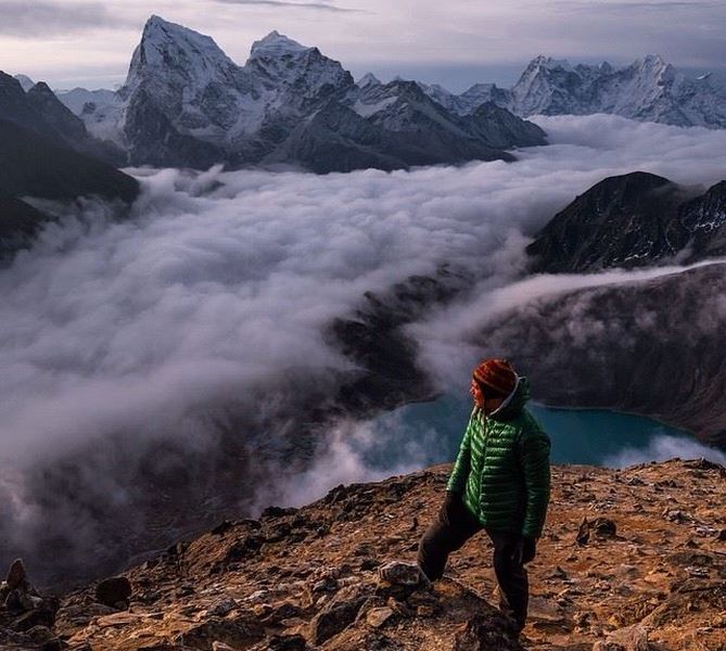 Mounts Cholatse and Taboche from Gokyo Ri