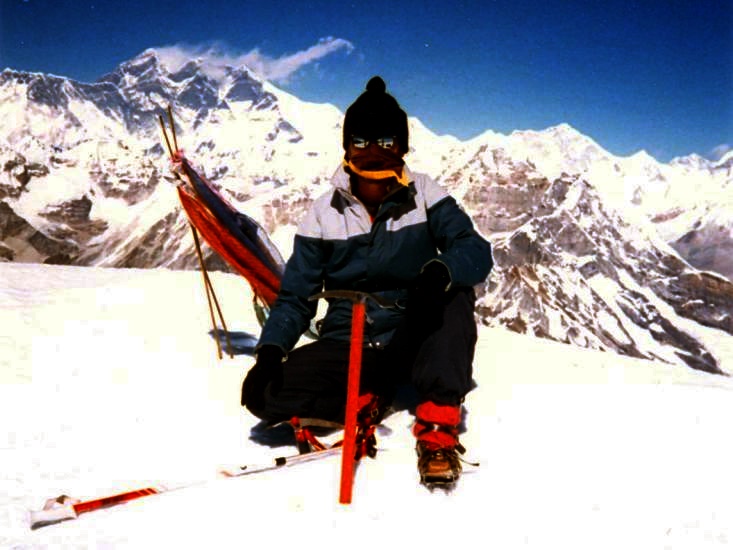 Everest from summit of Mera Peak