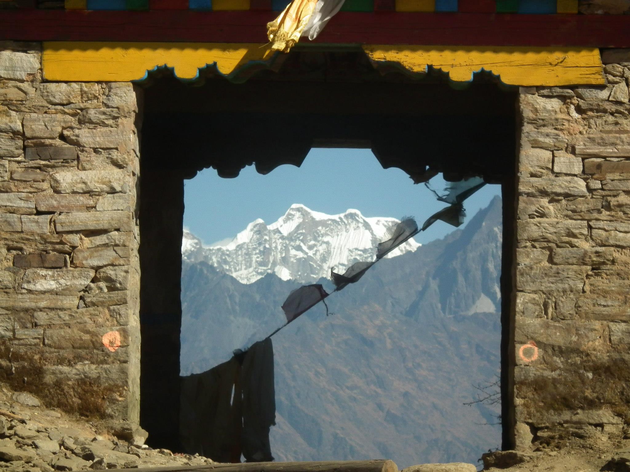 Mera Peak from Karni Gate at Tragsindo Pass