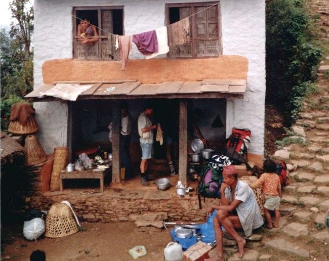 Lunch Stop at traditional-style house after Chautara