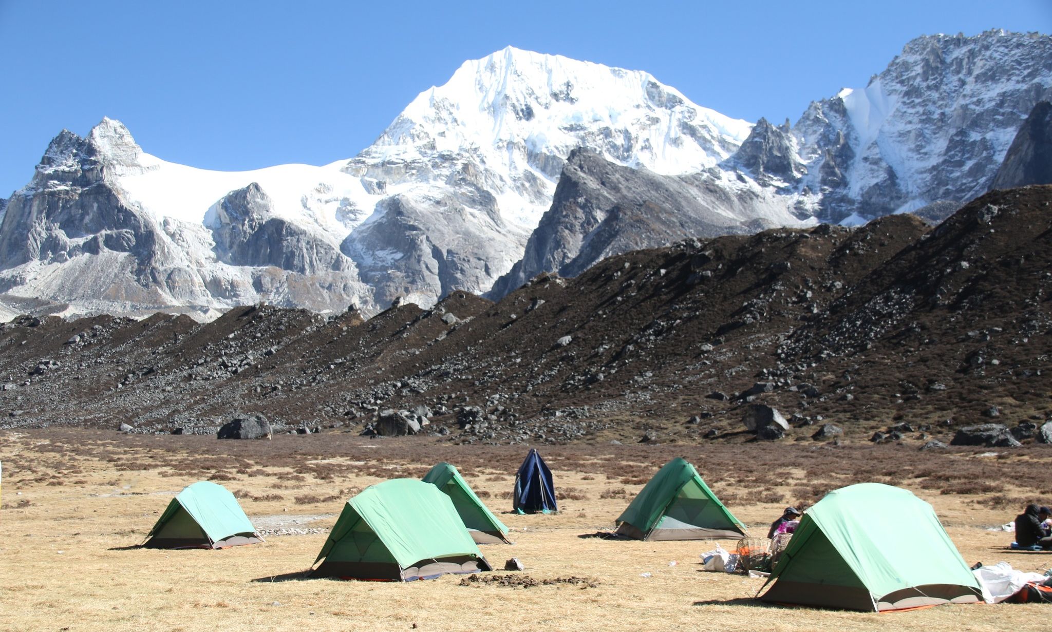 Mount Koktang from Ramze on the South Side of Mount Kangchenjunga