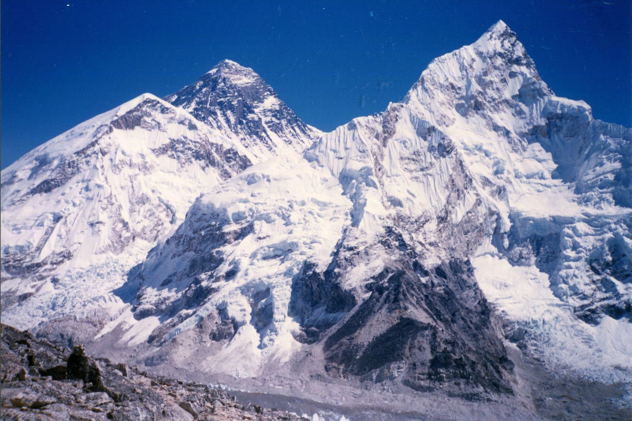 Everest and Nuptse from Kallar Pattar