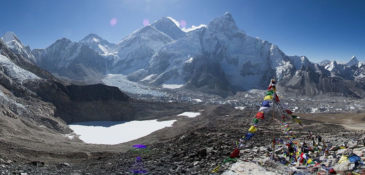 Everest and Nuptse from Kallar Pattar