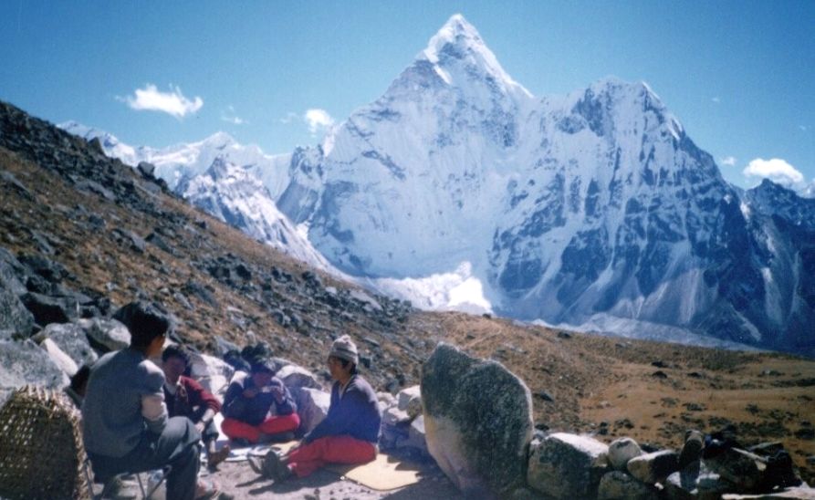 Ama Dablam from Kongma La Base Camp