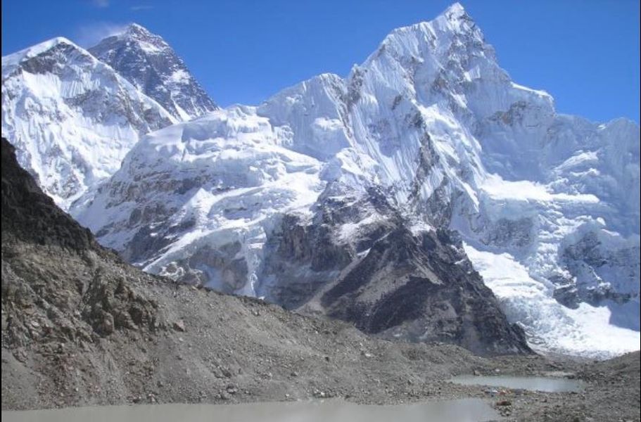 Everest and Nuptse from Kallar Pattar