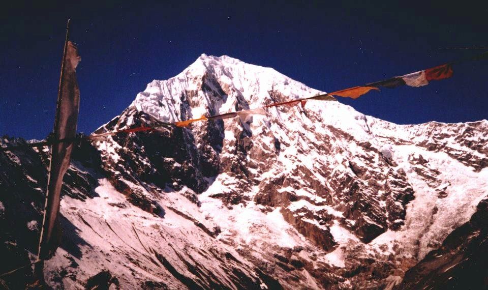 Langtang Lirung from above Kyanjin