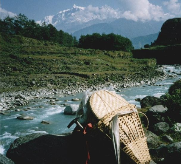 Annapurna IV from the Seti khola