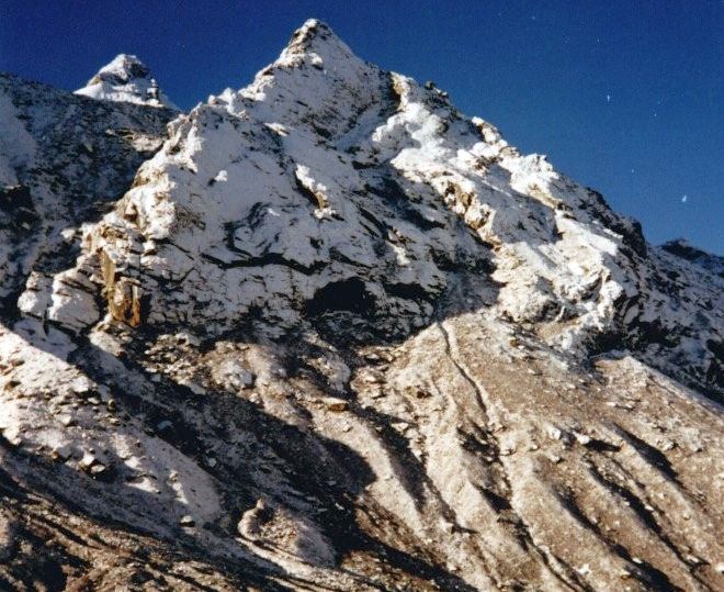 Himalayan Peaks in the Rolwaling Valley above Na Village