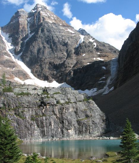 Ringrose Peak above Lake O'Hara in the Canadian Rockies