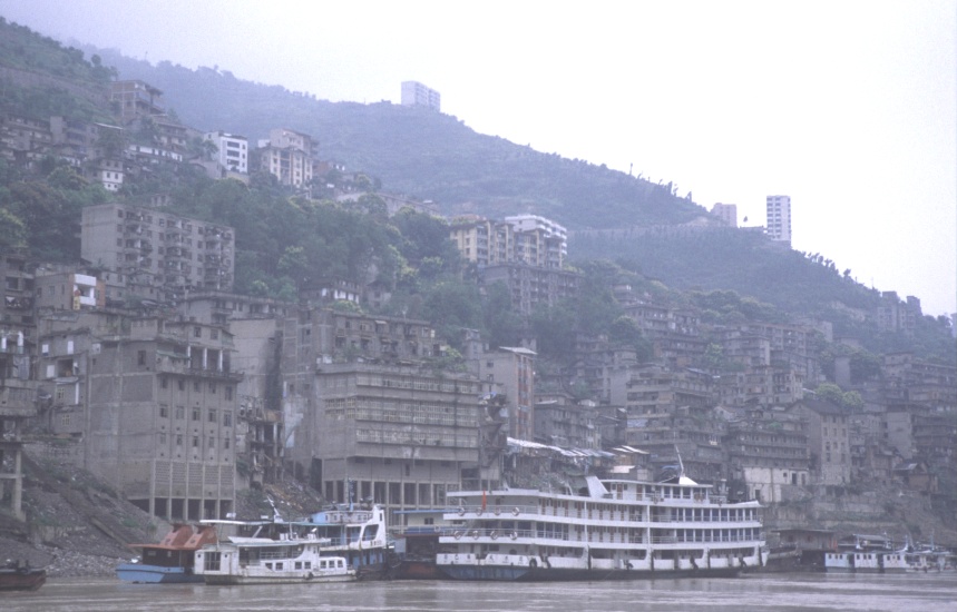 Badong on Yangtze River in Wu Gorge in China