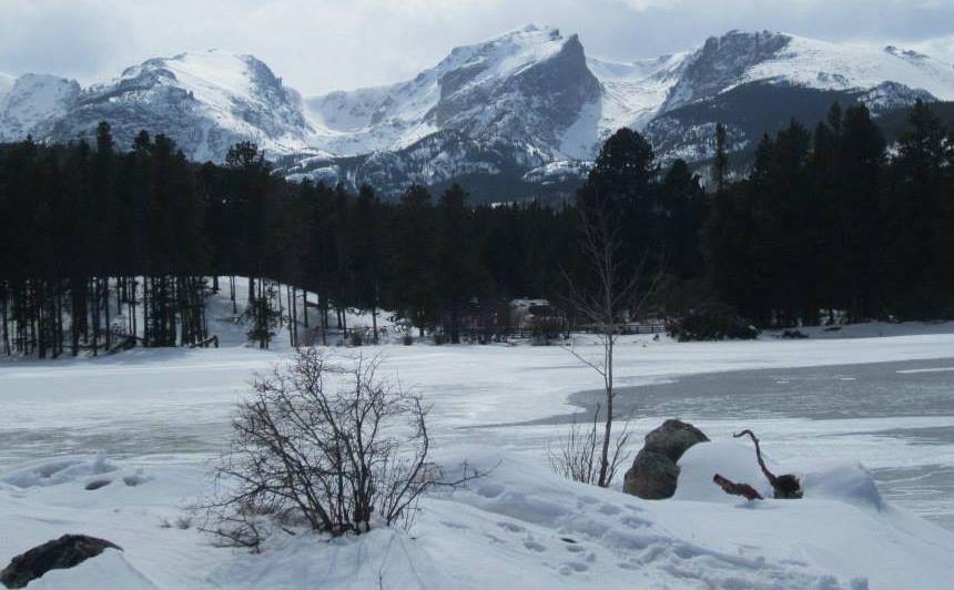 The Front Range from Sprague Lake