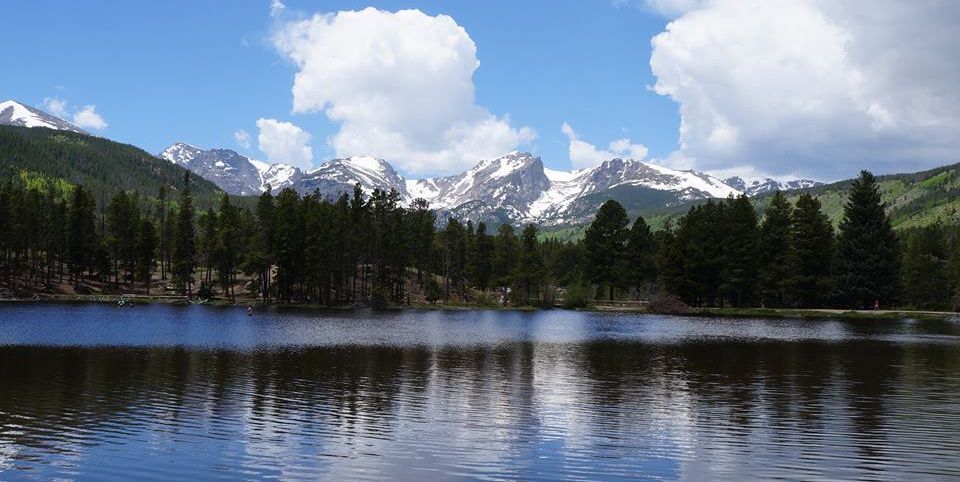 The Front Range from Sprague Lake