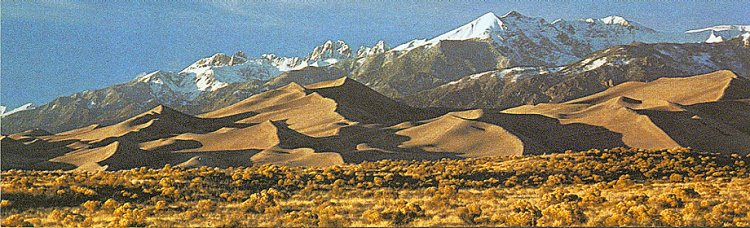 Sangre de Cristo Mountains and The Great Sand Dunes Colorado National Monument