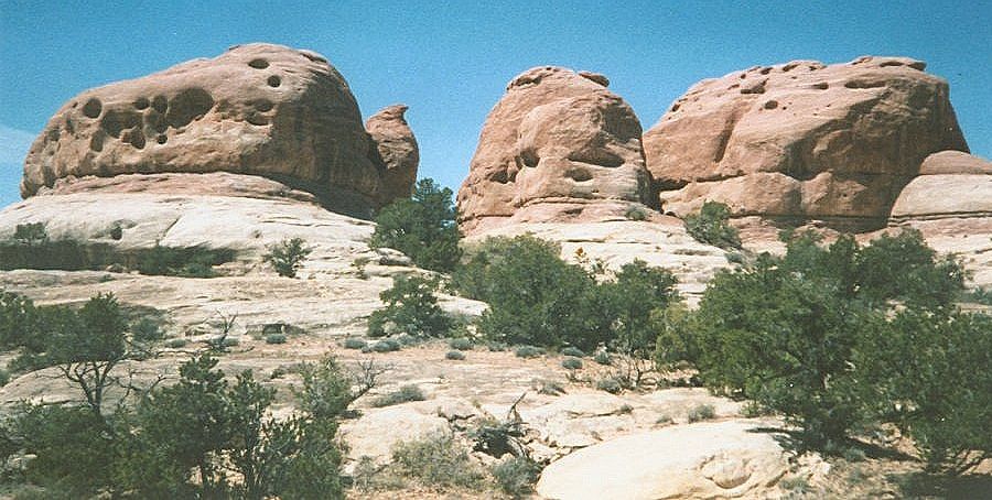 Needles District of Canyonlands National Park - trail from Elephant Hill to Chesler Park