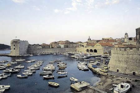 Dubrovnik on the Dalmatian Coast of Croatia