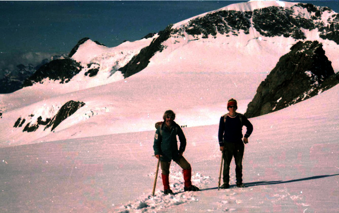 In the Stubai Alps on the traverse from the Wilder Freiger to the Wilde Pfaff