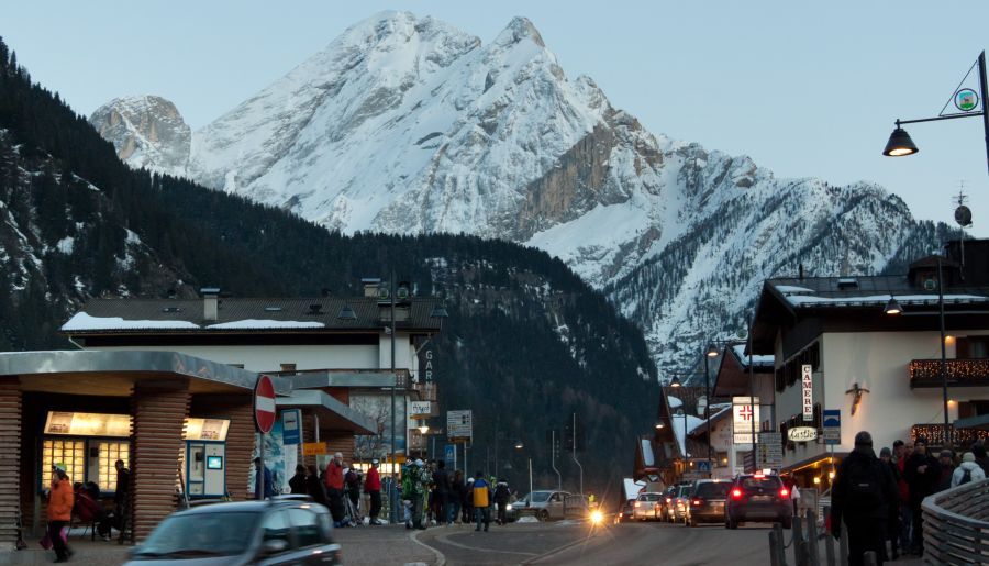 Marmolada from Canazei in the Italian Dolomites