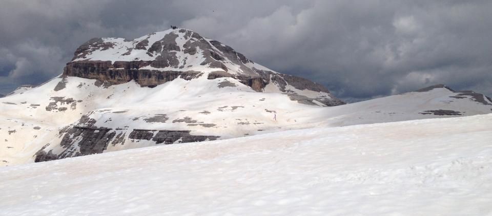 Summit of Piz Boe in the Sella Group of the Italian Dolomites