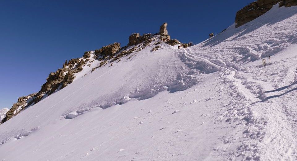 Approach to summit of Gran Paradiso