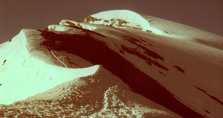 Summit ridge of the Balmhorn in the Bernese Oberlands