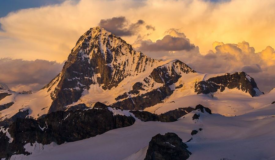 Dent Blanche, 4357m in the Valais Region of the Swiss Alps