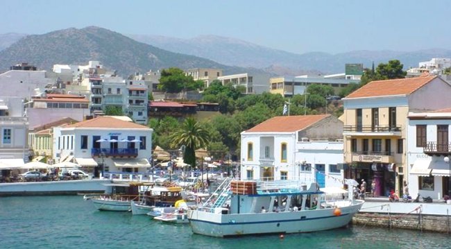 Marina at Agios Nikolaos on the Greek Island of Crete