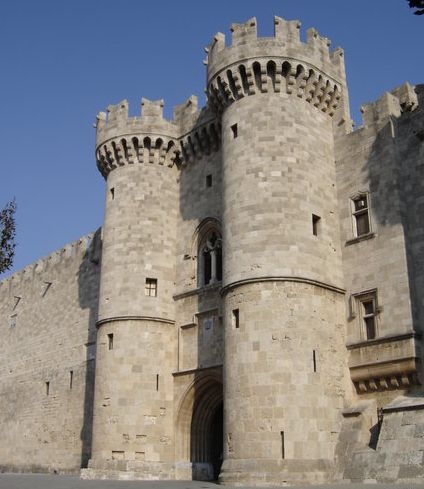 Gates of the Palace of the Grand Master on the Greek island of Rhodes