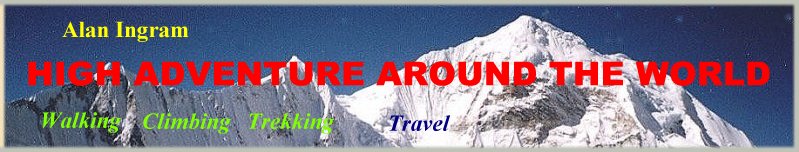  Articles, Photo Galleries and Information on overland travels, walks, climbs, treks and mountaineering around the World