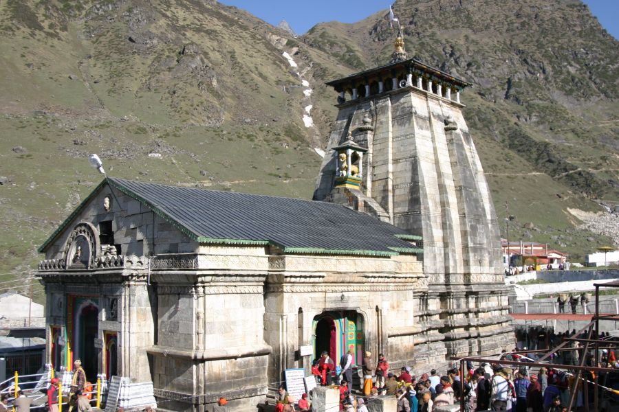 Temple at Kedarnath in the Indian Himalaya