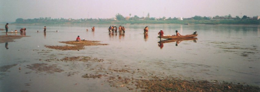 Fishermen on the Mekong River