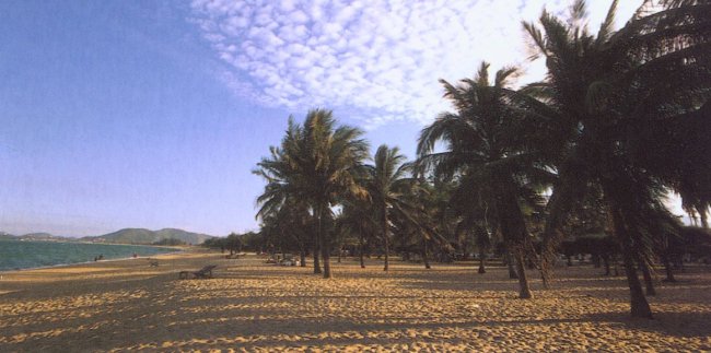 Beach at Nha Trang on the East Coast of Vietnam