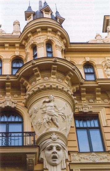 Art Nouveau Building in Riga