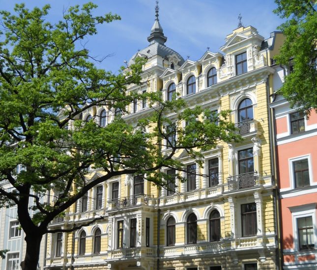 Art Nouveau Building in Riga