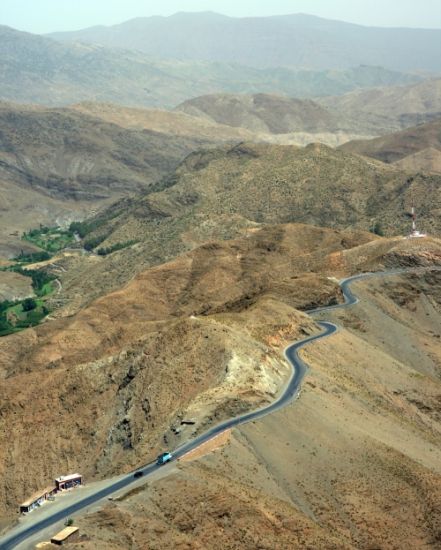 Tiz n Tichka across the High Atlas in Morocco