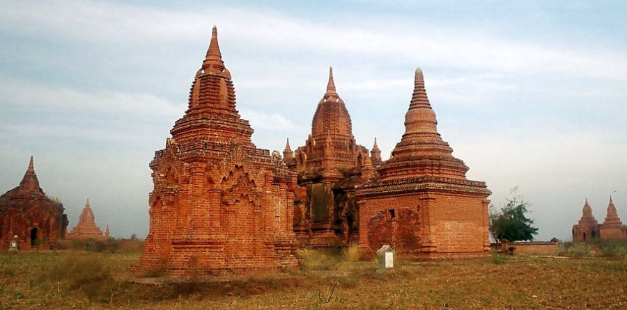 Temple in Bagan in central Myanmar / Burma