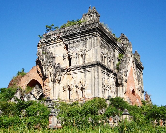 Le-htat-gyi Paya at Ancient city of Inwa near Mandalay