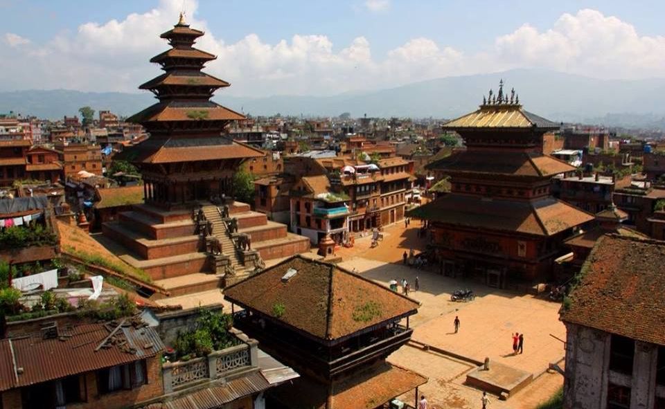 Durbar Square in Bhaktapur in Kathmandu Valley of Nepal