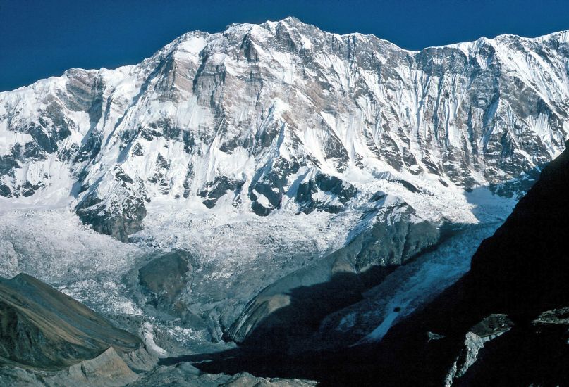 Annapurna I above Base Camp in Annapurna Sanctuary