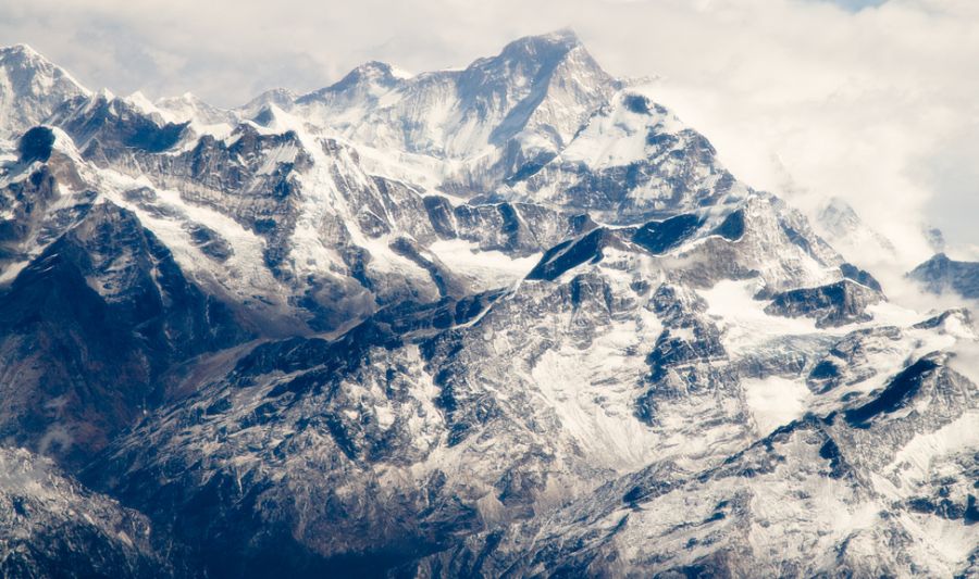 Mt. Makalu from the air