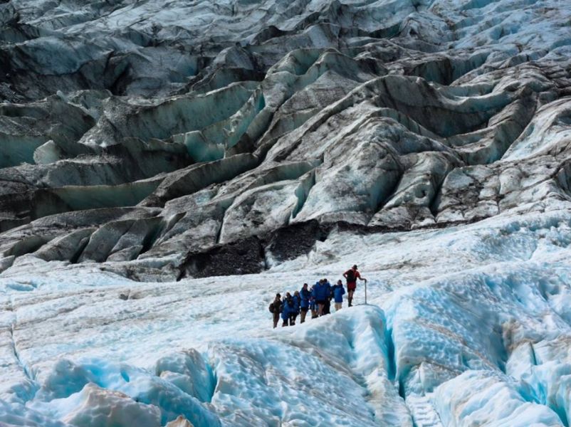 Hiking on Franz-Joseph Glacier