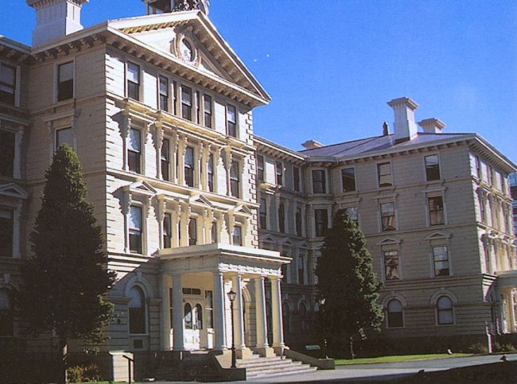 Government Building in Wellington on North Island of New Zealand