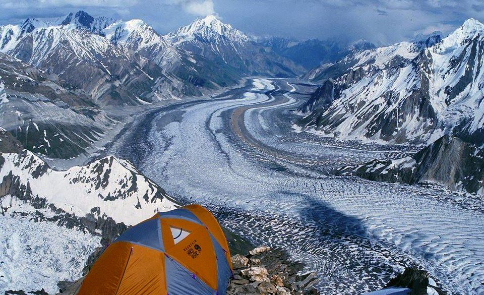 Batura Glacier in the Karakorum Mountains of Pakistan