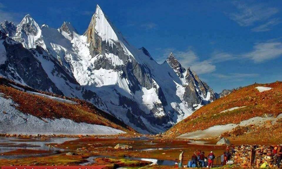 Laila Peak ( 6985m ) in the Hushe Valley near the Gondogoro glacier in the Karakorum Mountains of Pakistan