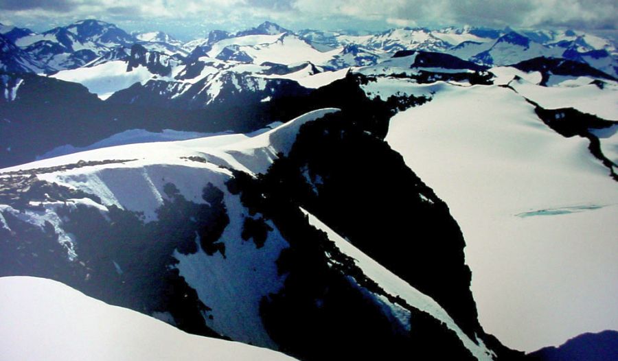 View from Galdhopiggen - highest mountain in Norway