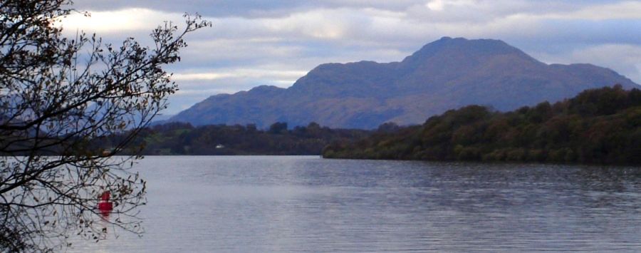 Ben Lomond across Loch Lomond from Balloch Pier