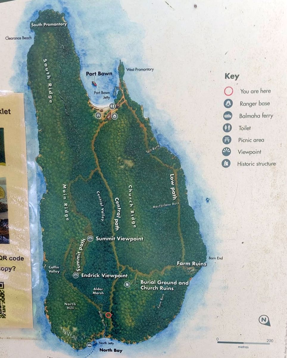 Map of Inchcailloch