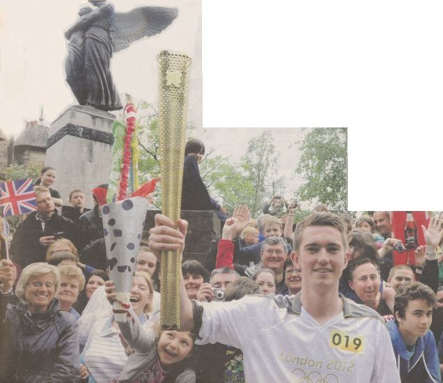 Olympic Torch at Bearsden Cross